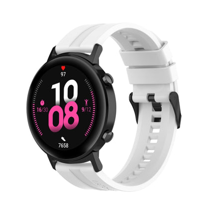 For Huawei Watch GT 2 42mm Silicone Replacement Wrist Strap Watchband, with Black Buckle