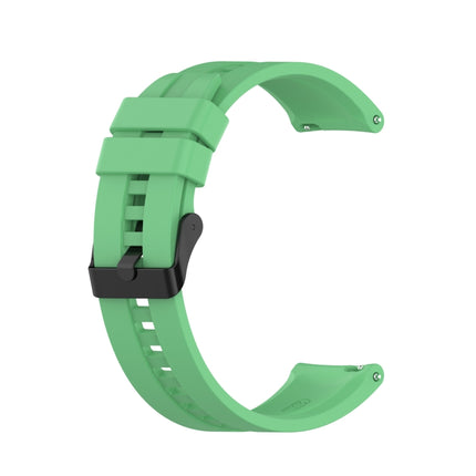 For Huawei Watch GT 2 42mm Silicone Replacement Wrist Strap Watchband, with Black Buckle