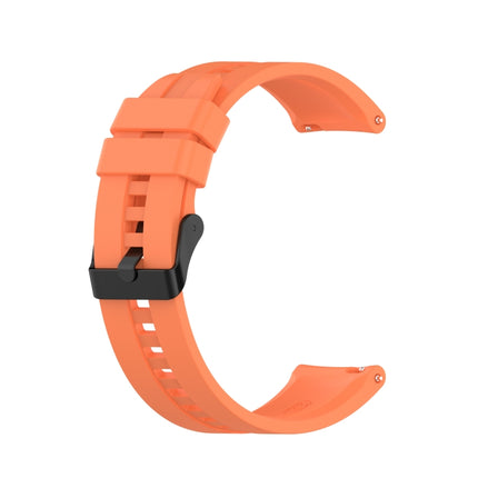 For Huawei Watch GT 2 42mm Silicone Replacement Wrist Strap Watchband, with Black Buckle