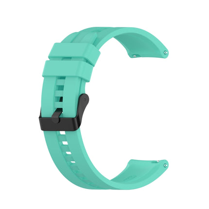 For Huawei Watch GT 2 42mm Silicone Replacement Wrist Strap Watchband, with Black Buckle