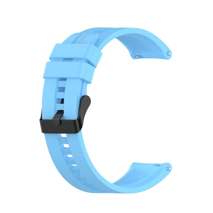 For Huawei Watch GT 2 42mm Silicone Replacement Wrist Strap Watchband, with Black Buckle