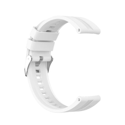 For Huawei Watch GT 2 42mm Silicone Replacement Wrist Strap Watchband, with Silver Buckle