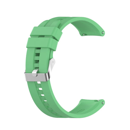 For Huawei Watch GT 2 42mm Silicone Replacement Wrist Strap Watchband, with Silver Buckle