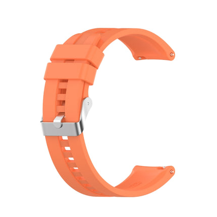 For Huawei Watch GT 2 42mm Silicone Replacement Wrist Strap Watchband, with Silver Buckle
