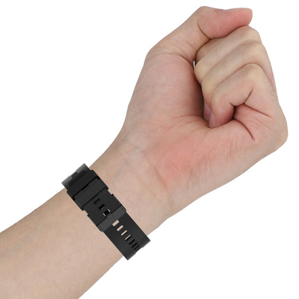 For Huawei Watch GT 2 46mm Silicone Replacement Wrist Strap Watchband, with Black Buckle