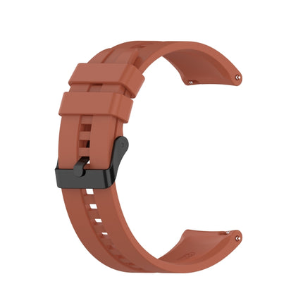 For Huawei Watch GT 2 46mm Silicone Replacement Wrist Strap Watchband, with Black Buckle