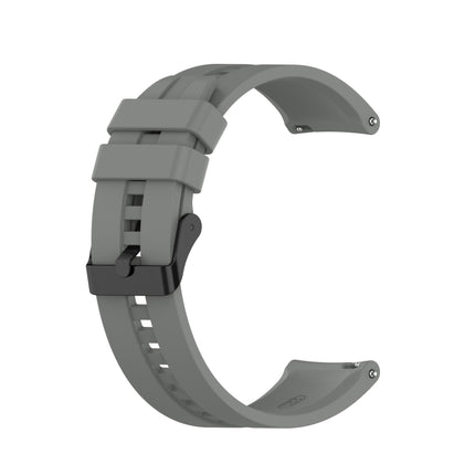 For Huawei Watch GT 2 46mm Silicone Replacement Wrist Strap Watchband, with Black Buckle