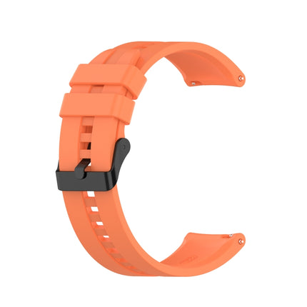 For Huawei Watch GT 2 46mm Silicone Replacement Wrist Strap Watchband, with Black Buckle