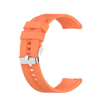 For Huawei Watch GT 2 46mm Silicone Replacement Wrist Strap Watchband, with Silver Buckle
