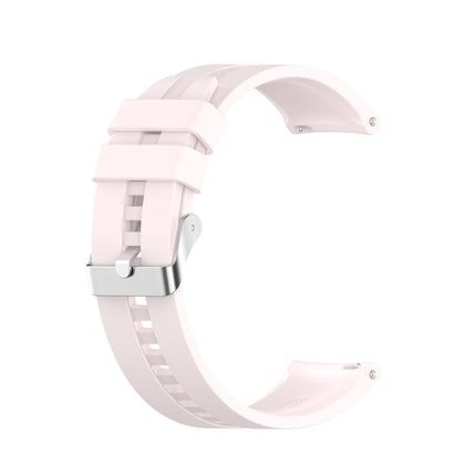For Huawei Watch GT 2 46mm Silicone Replacement Wrist Strap Watchband, with Silver Buckle