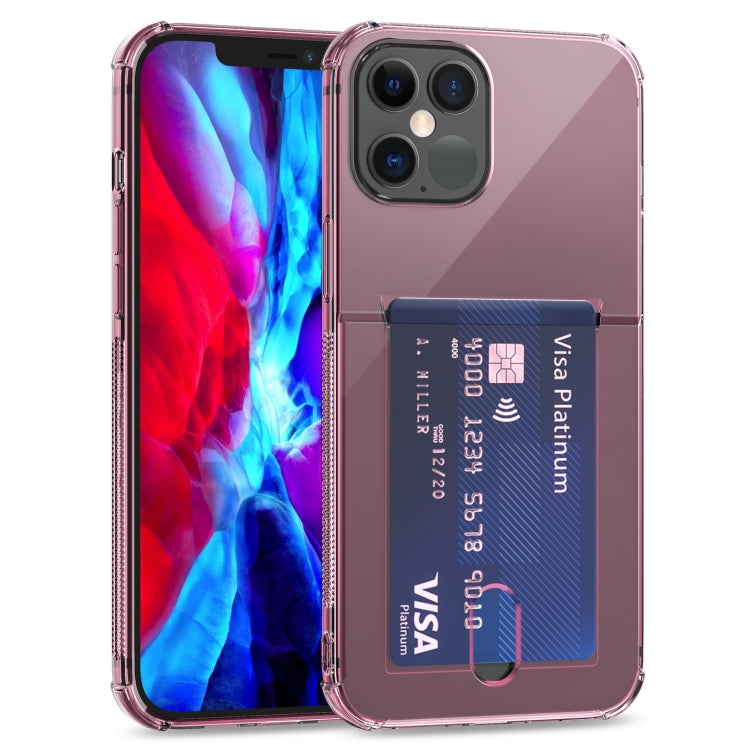 TPU Transparent Protective Case with Card Slots, For iPhone 12, For iPhone 12 Mini