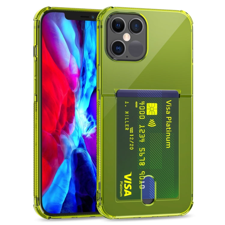 TPU Transparent Protective Case with Card Slots, For iPhone 12, For iPhone 12 Mini