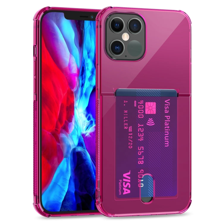 TPU Transparent Protective Case with Card Slots, For iPhone 12, For iPhone 12 Mini