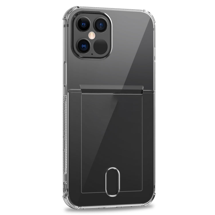 TPU Transparent Protective Case with Card Slots, For iPhone 12 Pro, For iPhone 12 Pro Max