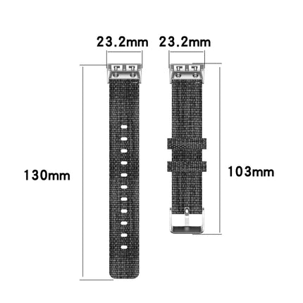 Universal Nylon Canvas Replacement Wrist Strap Watchband, For Garmin Forerunner 35 / 30