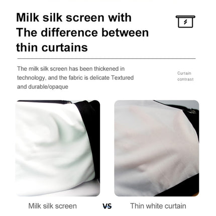 Folding Milk Silk Polyester Projector Film Curtain, 60 inch (16:9) Projection Area: 133 x 75cm, 60 inch (4:3) Projection Area: 120 x 90cm, 72 inch (16:9) Projection Area: 159 x 90cm, 72 inch (4:3) Projection Area: 146 x 110cm���������������������������...