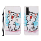 For Huawei P Smart 2021 / Y7a / Red Mouth Cat