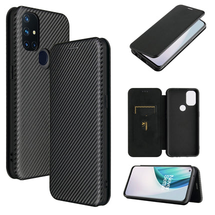 Carbon Fiber Texture Magnetic Horizontal Flip TPU + PC + PU Leather Case with Card Slot, For Motorola One 5G / Moto G 5G Plus, For Huawei Mate 40 Pro, For OnePlus Nord N10 5G, For OnePlus Nord N100