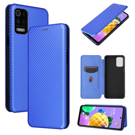 Carbon Fiber Texture Magnetic Horizontal Flip TPU + PC + PU Leather Case with Card Slot, For Huawei Mate 40, For LG K52 / K62, For vivo V20 Pro 5G, For Samsung Galaxy S21 Ultra 5G
