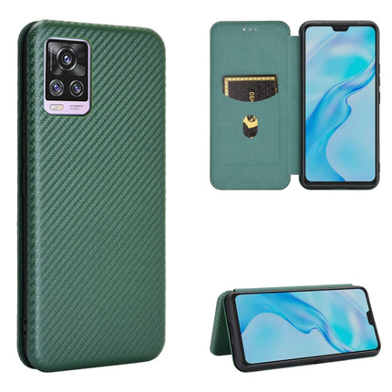 Carbon Fiber Texture Magnetic Horizontal Flip TPU + PC + PU Leather Case with Card Slot, For Huawei Mate 40, For LG K52 / K62, For vivo V20 Pro 5G, For Samsung Galaxy S21 Ultra 5G