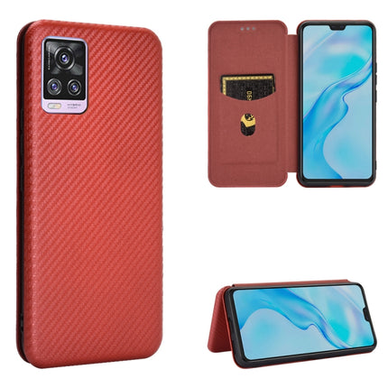 Carbon Fiber Texture Magnetic Horizontal Flip TPU + PC + PU Leather Case with Card Slot, For Huawei Mate 40, For LG K52 / K62, For vivo V20 Pro 5G, For Samsung Galaxy S21 Ultra 5G