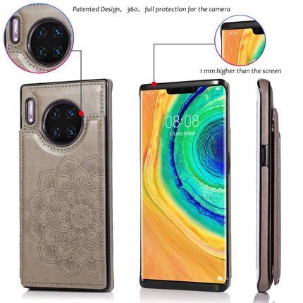 Double Buckle Mandala Pattern PU+TPU Protective Case with Card Slots & Holder & Photo Frame, For Huawei Mate 30 Pro, For Huawei P30, For Huawei P30 Lite, For Huawei P40 Lite