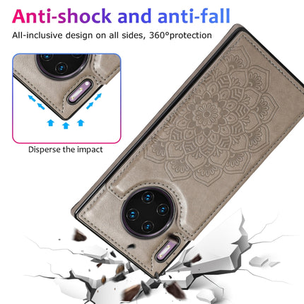 Double Buckle Mandala Pattern PU+TPU Protective Case with Card Slots & Holder & Photo Frame, For Huawei Mate 30 Pro, For Huawei P30, For Huawei P30 Lite, For Huawei P40 Lite