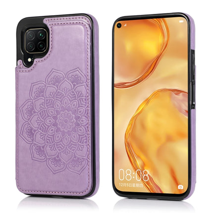 Double Buckle Mandala Pattern PU+TPU Protective Case with Card Slots & Holder & Photo Frame, For Huawei Mate 30 Pro, For Huawei P30, For Huawei P30 Lite, For Huawei P40 Lite