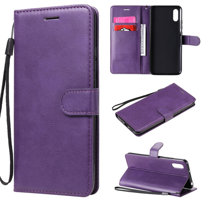 Solid Color Horizontal Flip Protective Leather Case with Holder & Card Slots & Wallet & Photo Frame & Lanyard, For Xiaomi Redmi 9A, For Xiaomi Redmi 9C, For Xiaomi Mi 10 Ultra, For Xiaomi Poco X3 NFC