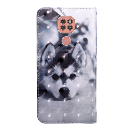 3D Painted Pattern Horizontal Flip TPU + PU Leather Case with Holder & Card Slots & Wallet & Lanyard, For Motorola Moto G9 Play, For Motorola Moto G9 Plus
