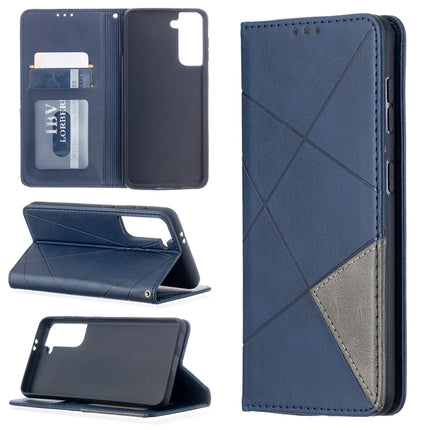Rhombus Texture Horizontal Flip Magnetic Leather Case with Holder & Card Slots, For Samsung Galaxy S21 5G, For Samsung Galaxy S21+ 5G, For Samsung Galaxy S21 Ultra 5G