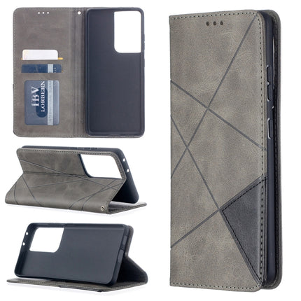 Rhombus Texture Horizontal Flip Magnetic Leather Case with Holder & Card Slots, For Samsung Galaxy S21 5G, For Samsung Galaxy S21+ 5G, For Samsung Galaxy S21 Ultra 5G