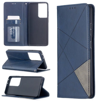 Rhombus Texture Horizontal Flip Magnetic Leather Case with Holder & Card Slots, For Samsung Galaxy S21 5G, For Samsung Galaxy S21+ 5G, For Samsung Galaxy S21 Ultra 5G