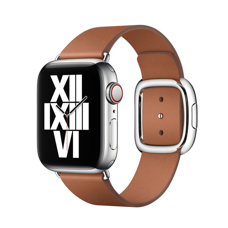 Modern Style Leather Watch Band For Apple Watch 49mm / 46mm / 45mm / 44mm / 42mm