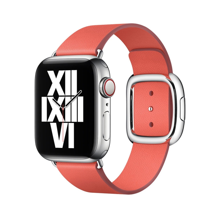 Modern Style Leather Watch Band For Apple Watch 49mm / 46mm / 45mm / 44mm / 42mm