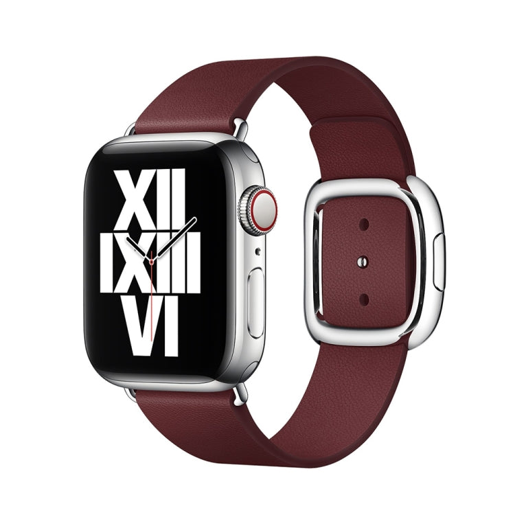 Modern Style Leather Watch Band For Apple Watch 49mm / 46mm / 45mm / 44mm / 42mm
