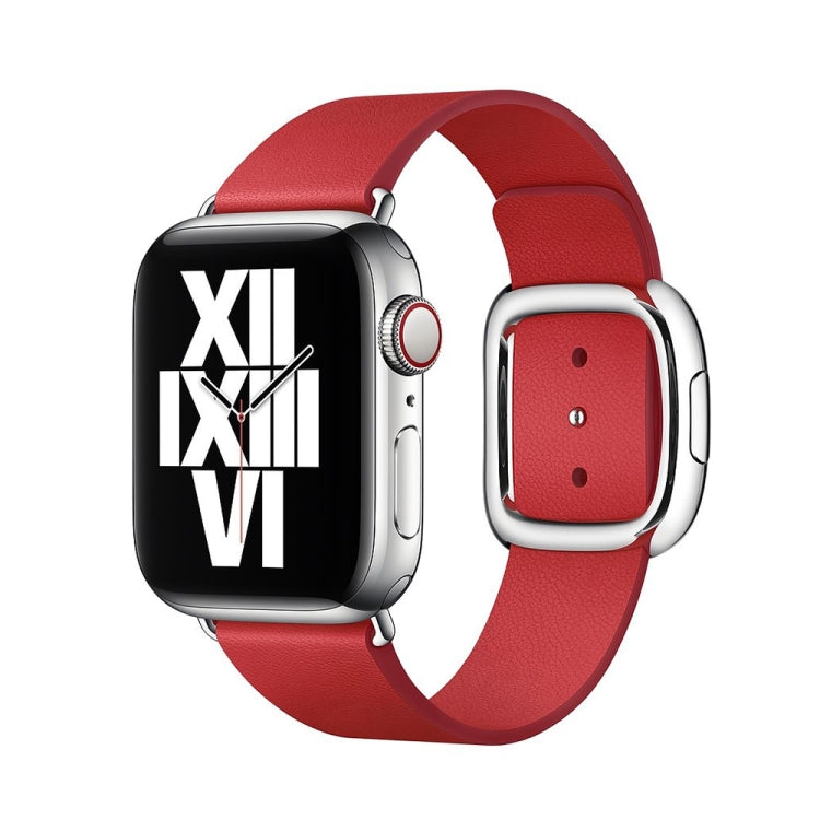 Modern Style Leather Watch Band For Apple Watch 49mm / 46mm / 45mm / 44mm / 42mm