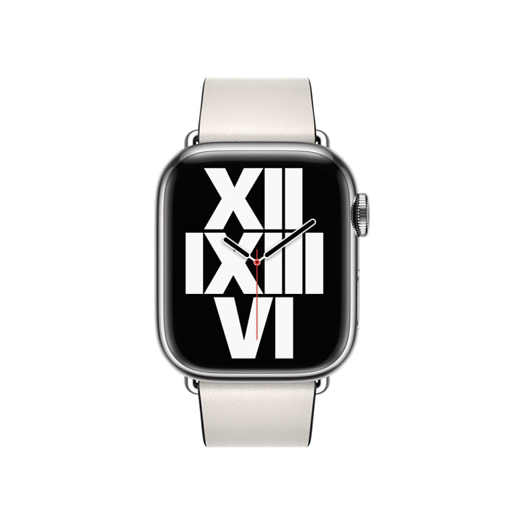 Modern Style Leather Watch Band For Apple Watch 49mm / 46mm / 45mm / 44mm / 42mm