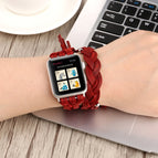 For Apple Watch Series 7 41mm / 6 & SE & 5 & 4 40mm / 3 & 2 & 1 38mm / Red