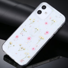 Gypsophila Flowers Pattern TPU Protective Case, For iPhone 11, For iPhone 11 Pro, For iPhone 11 Pro Max, For iPhone 12 mini, For iPhone 12 / 12 Pro, For iPhone 12 Pro Max