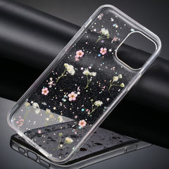 Gypsophila Flowers Pattern TPU Protective Case, For iPhone 11, For iPhone 11 Pro, For iPhone 11 Pro Max, For iPhone 12 mini, For iPhone 12 / 12 Pro, For iPhone 12 Pro Max