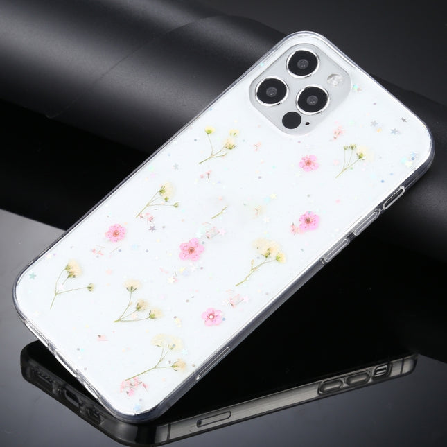 Gypsophila Flowers Pattern TPU Protective Case, For iPhone 12 / 12 Pro, For iPhone 12 Pro Max