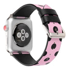 For Apple Watch Series 8&7 41mm / SE 2&6&SE&5&4 40mm / 3&2&1 38mm / Pink Black