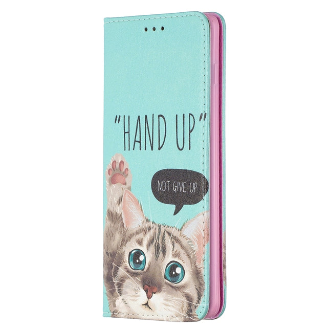 Colored Drawing Pattern Invisible Magnetic Horizontal Flip PU Leather Case with Holder & Card Slots & Wallet, For Samsung Galaxy S10 Plus, For Samsung Galaxy S20