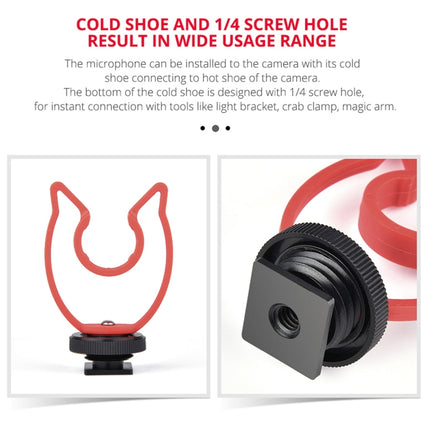 YELANGU MIC11 SLR Camera Mobile Phone Two-way Recording Microphone, MIC11