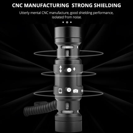 YELANGU MIC11 SLR Camera Mobile Phone Two-way Recording Microphone, MIC11