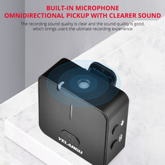 YELANGU MX5 2.4G Live Broadcast Interview Shooting Wireless Recording Microphone