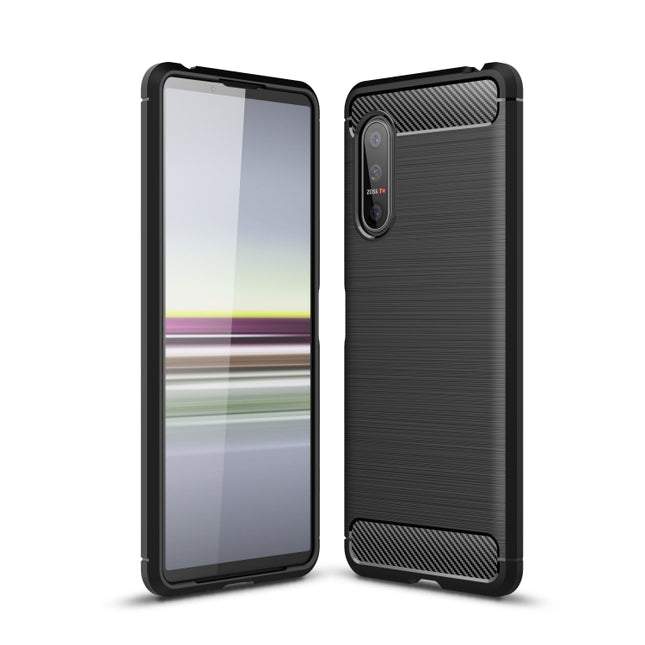 Brushed Texture Carbon Fiber TPU Case, For Google Pixel 5, For OnePlus 8T, For OnePlus Nord N10 5G, For OnePlus Nord, For Sony Xperia 5 II, For Motorola Moto G 5G Plus, For Motorola Moto G 5G