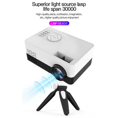 J15 1920 x 1080P HD Household Mini LED Projector with Tripod Mount Support AV / HDMI x 1 / USB x1 / TF x 1, EU Plug, US Plug, UK Plug, AU Plug