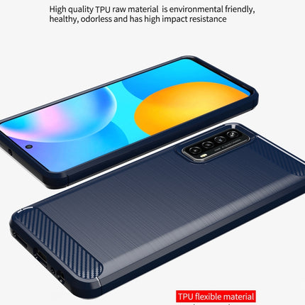 Brushed Texture Carbon Fiber TPU Case, For Huawei Mate 40, For Huawei P Smart 2021